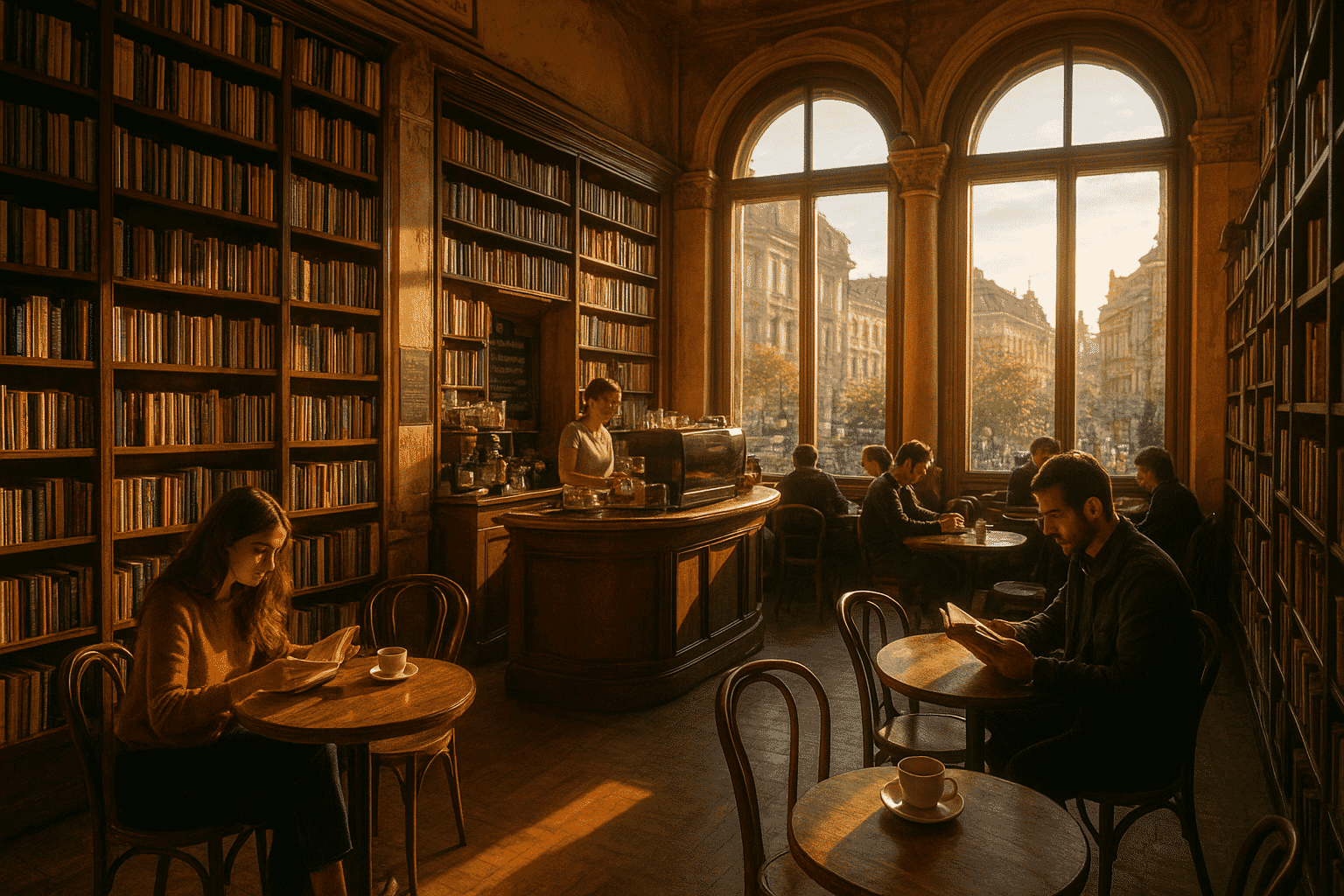 Featured image for: De la Carusel la Joben: cele mai frumoase librării-cafenele din România