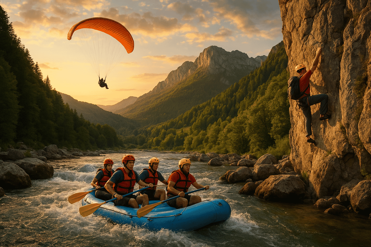 Rafting România: Ghid Complet de Aventură – Rafting, Parapantă și Alpinism