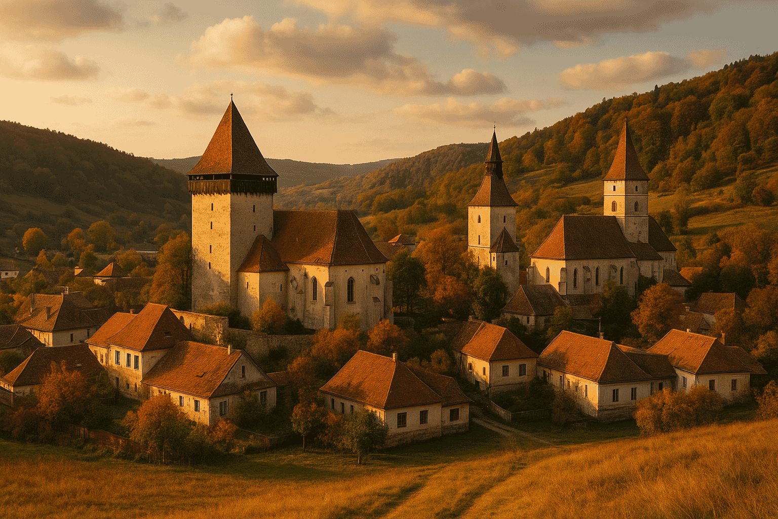 Featured image for: Sate săsești Transilvania: ghid complet cu biserici fortificate, tradiții și cazare